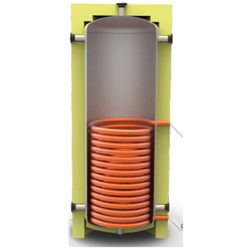 Акумулювальний бак ЕА-01-1000 Куйдич із нижнім теплообмінником, теплова накопичувальна місткість, фото 1