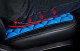 Надувна масажна подушка для сидіння Ortek В машину та на крісло 46х45см з насосом, фото 3