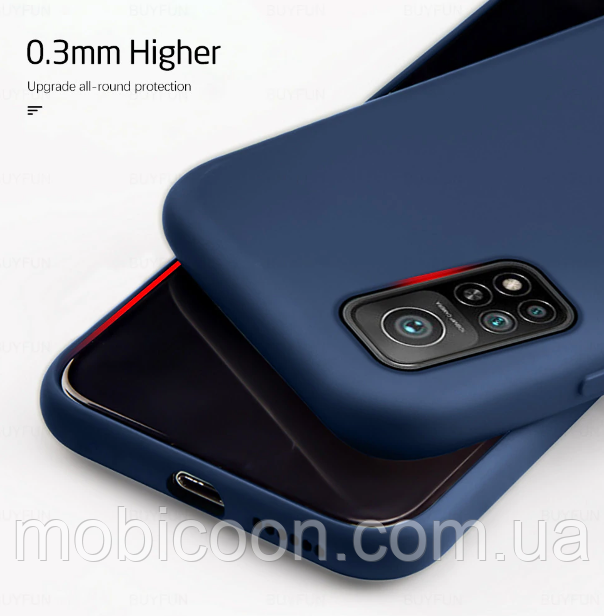 Чехол Silicone Cover full для Xiaomi Mi 10Т / Mi 10T Pro Blue