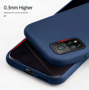 Чехол Silicone Cover full для Xiaomi Mi 10Т / Mi 10T Pro Blue
