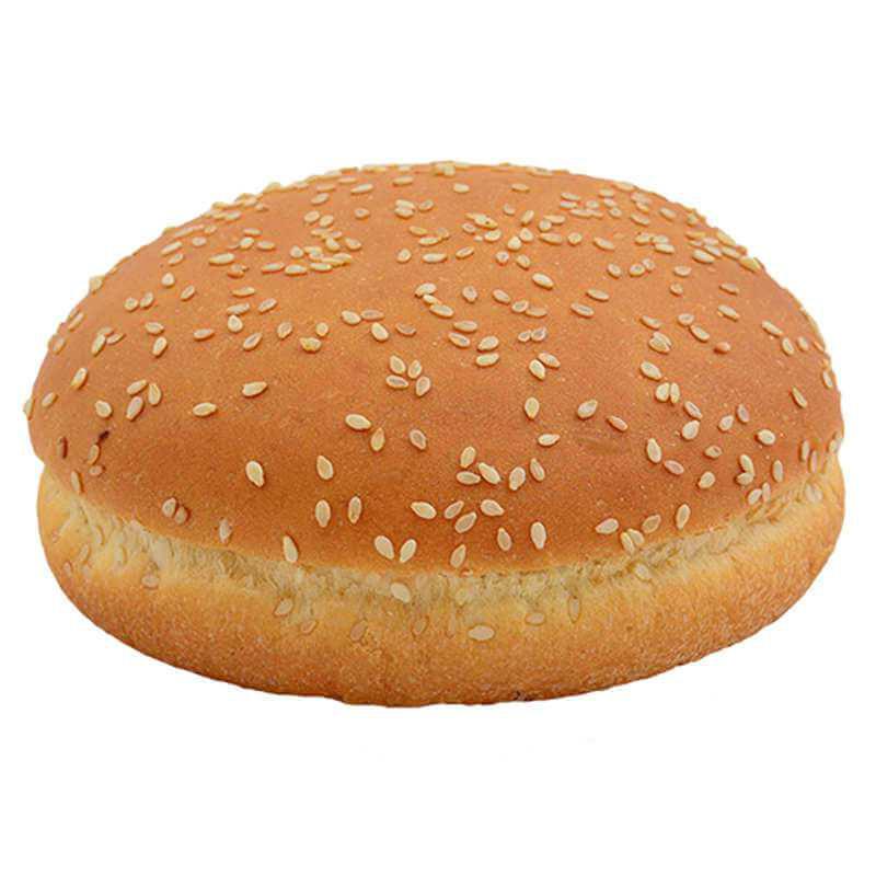 Булочка для гамбургера пшеничная 80 с кунжутом - фото 1 - id-p1311345923