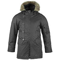 Куртка парка тактична Mil-Tec N3B "Аляска" Black 10181002