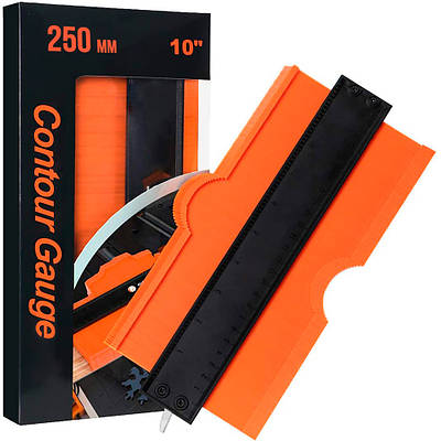 Контурний шаблон ONKEL PREMIUM із металевим фіксатором для копіювання контуру поверхні 250/50 мм