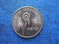 Монета 1 цент Фіджі Британський 1981 ФАО рис стан