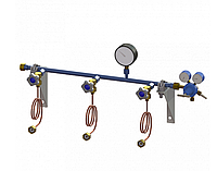 Газовая рампа (кислород и пр.) для любого количества баллонов