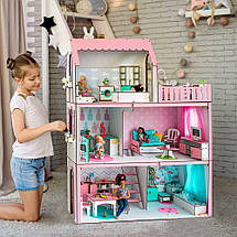 Ляльковий будиночок для Барбі NestWood "ЛЮКС ЛАЙТ" 5 кімнат (104 см), без меблів, фото 2