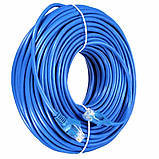 Кабель патч-корд 80 метрів RJ-45 CAT 5 UTP Мережевий кабель LAN вита пара для інтернету Ethernet патчкорд, фото 4