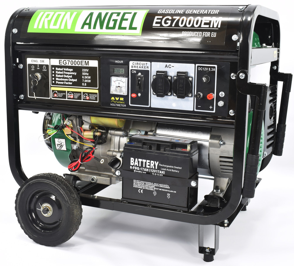 Генератор бензиновий Iron Angel EG 7000 EM (7 кВт)