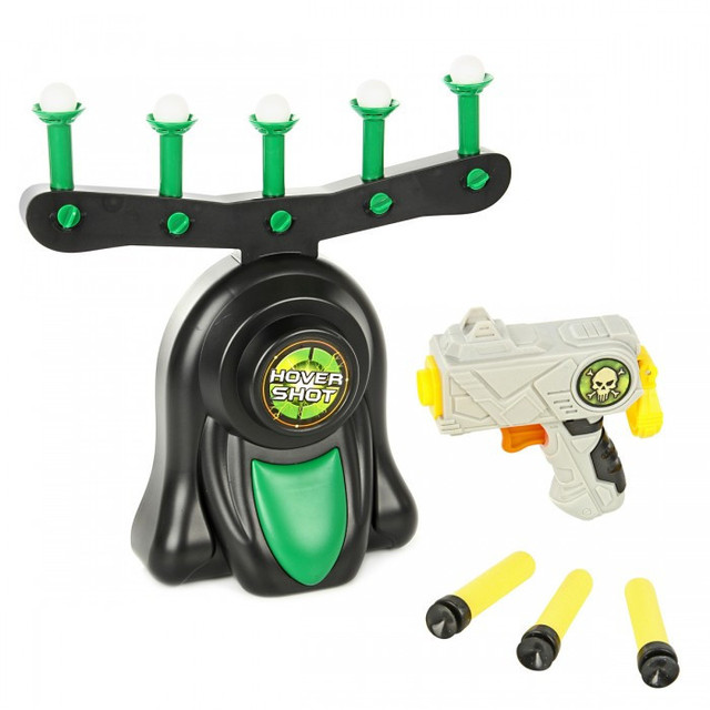 Воздушный Тир. Детская Игра Пистолет с Дротиками и Летающие Мишени ...