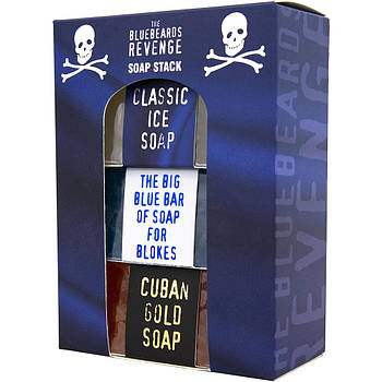 Набір для догляду за тілом із трьох видів мила The Bluebeards Revenge Soap Stack Kit