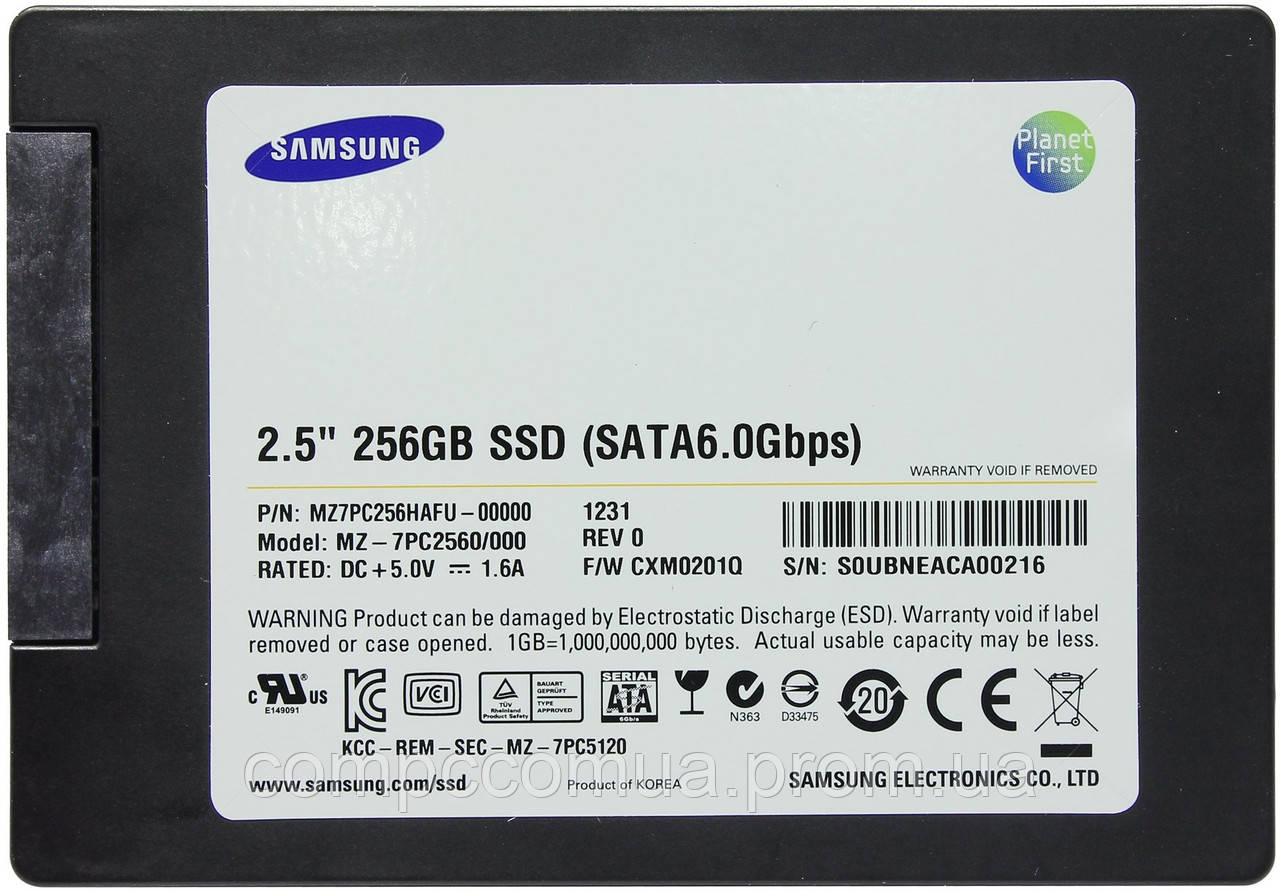 SSD Samsung PM830 256Gb 2.5" SATAIII - фото 1 - id-p362370014