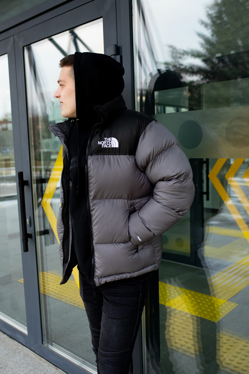 Чоловічий теплий короткий пуховік ТНФ/The North Face/TNF
