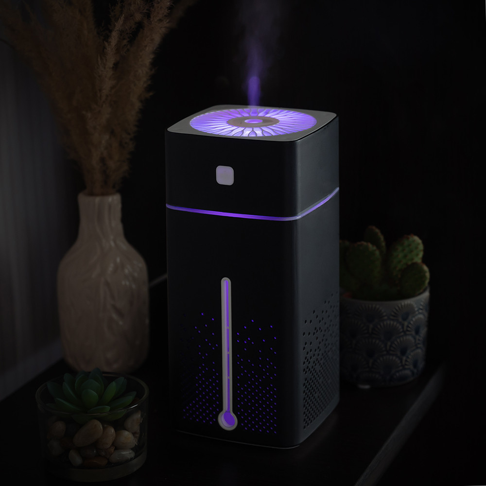 Зволожувач повітря портативний Humidifier LOSSO H-40, USB дифузор чорний