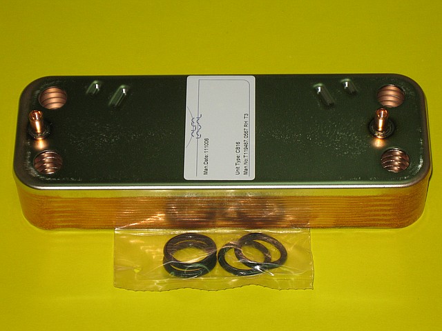 Вторинний теплообмінник (пластинчастий) 8705406287 Junkers Euroline ZW23-1 AE/KE, Ceraclass ZW24-2 DH AE/KE