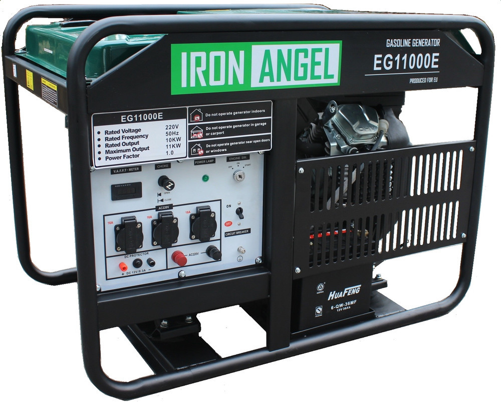 Генератор бензиновий Iron Angel EG 11000 E (11 кВт), фото 1