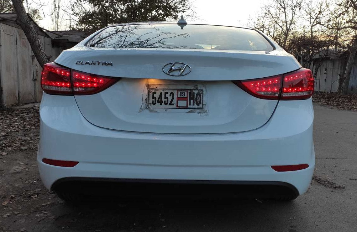 Ліхтарі Hyundai Elantra MD тюнінг Led оптика (червона), фото 1