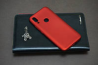 Чехол бампер силиконовый Samsung Galaxy M20 M205 ( Самсунг ) цвет красный (Red) Soft-touch