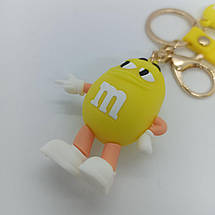 Брелок на рюкзак, ключі M&M Жовтий, фото 4