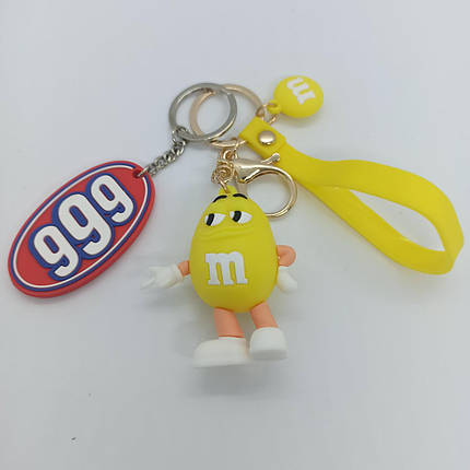 Брелок на рюкзак, ключі M&M Жовтий, фото 1