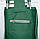 Кравчучка, сумка візок на колесах Зеленого кольору, тачка сумка з коліщатами | господарська сумка на колесах, фото 2