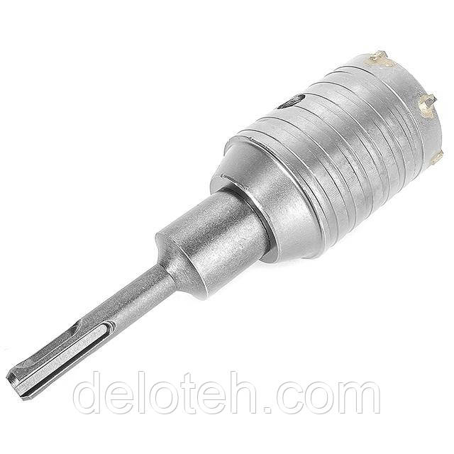 Комплект: свердло корончасте для бетону 50 мм+Перехідник SDS Plus 100 мм INTERTOOL SD-7050, фото 1