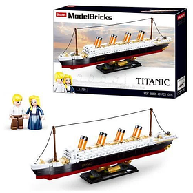 Конструктор SLUBAN M38-B0835 Титанік 1:700, 2 фігурки, 481 деталь, в коробці