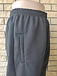Спортивні штани утеплені на флісі трикотажні великих розмірів із широкою штаниною на високий зріст NIKE, фото 6