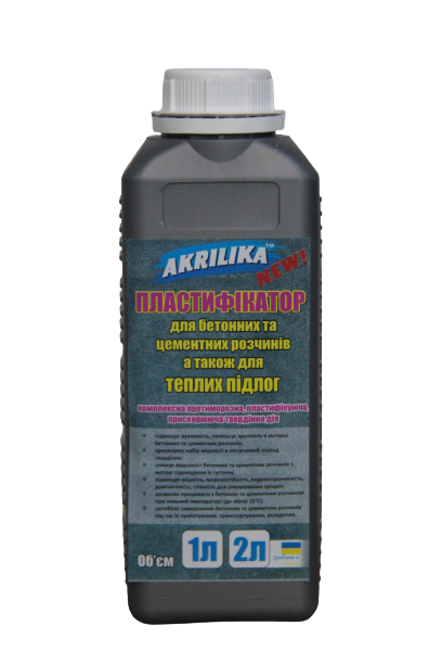 Пластифікатор для бетонних та цементних розчинів Akrilika 1 л