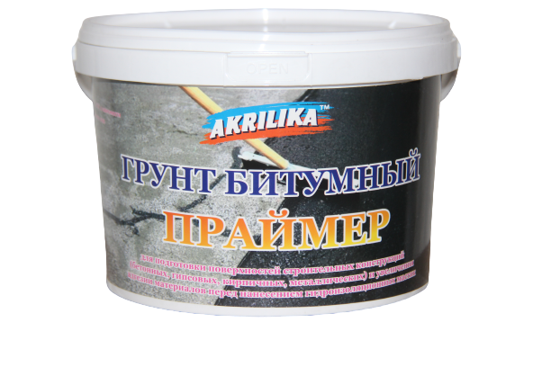 Праймер грунт битумный 2.7 кг Akrilika (ID#1131109809), цена: 145 ...