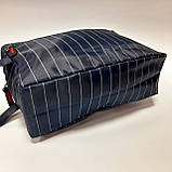 Косметичка чоловіча смугаста з кишенею, фото 3