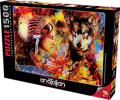 Пазли Дева вовчениця на 1500 елементів