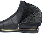 Великий розмір челсі черевики зимові чоловічі Rosso Avangard Danni Comfort Black BS чорні, фото 4