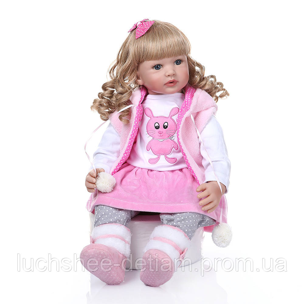 Кукла реборн 62 см девочка Анжелика - фото 1 - id-p654078395