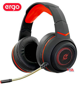 Ігрова гарнітура ERGO GН 250 USB 3.5 minijack (з підсвічуванням)