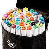 Набір художніх маркерів для скетчингу та малювання Touch 40 кольорів, фломастери спиртові для художників, фото 3