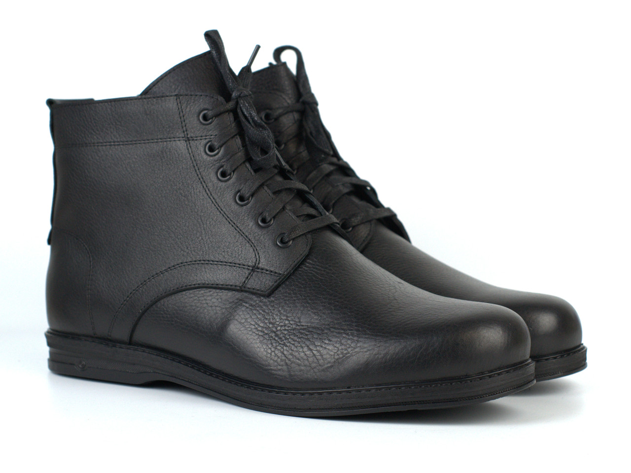 Чоловіче взуття великого розміру черевики чорні зимові шкіряні Rosso Avangard Falconi Comfort BS, фото 1