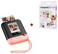 Камера моментальной печати Polaroid Polarpod Pop Pink + Набор бумаги в Подарок