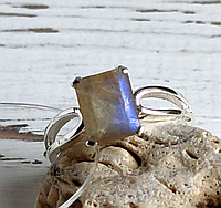 Серебряное кольцо с лабрадором 18 размера