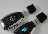 Зажигалка usb в виде ключа+фонарик BMW, Mercedes