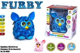 Інтерактивна м'яка іграшка Ферби Пікс JD-4888, 18 см, 2 кольори, на батарейках в коробці