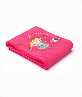 Плед Sensillo 2-STR с вышивкой Kids 75*100 S-23061 raspberry