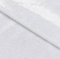 Велюр оксамитовий білий (ш. 150 см) для пошиття платтів, карнавальних костюмів, новорічних.