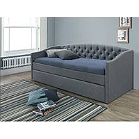 Односпальная диван-кровать Signal Alessia 90x200см с дополнительным спальным местом серый ткань