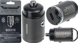 Автомобільний зарядний пристрій Remax RCC227 PD 18W Type-C сірий