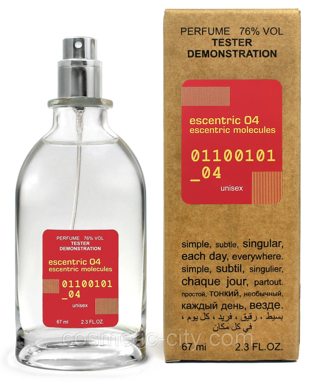 Тестер унісекс Escentric Molecules Escentric 04, 67 мл.
