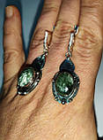 Елегантні сережки "Овальчики" із серфінітами від студії LadyStyle.Biz, фото 3