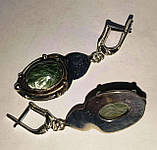 Елегантні сережки "Овальчики" із серфінітами від студії LadyStyle.Biz, фото 7