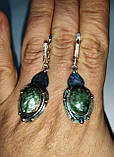 Елегантні сережки "Овальчики" із серфінітами від студії LadyStyle.Biz, фото 2