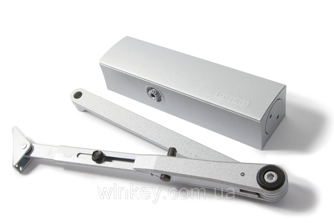 Доводчик Дверной GEZE TS 2000 V BC с Фиксацией Серый Оригинал Германия ...