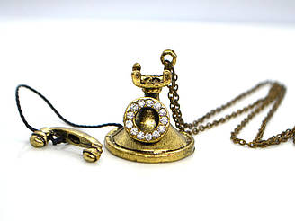 Кулон Телефон, бронза